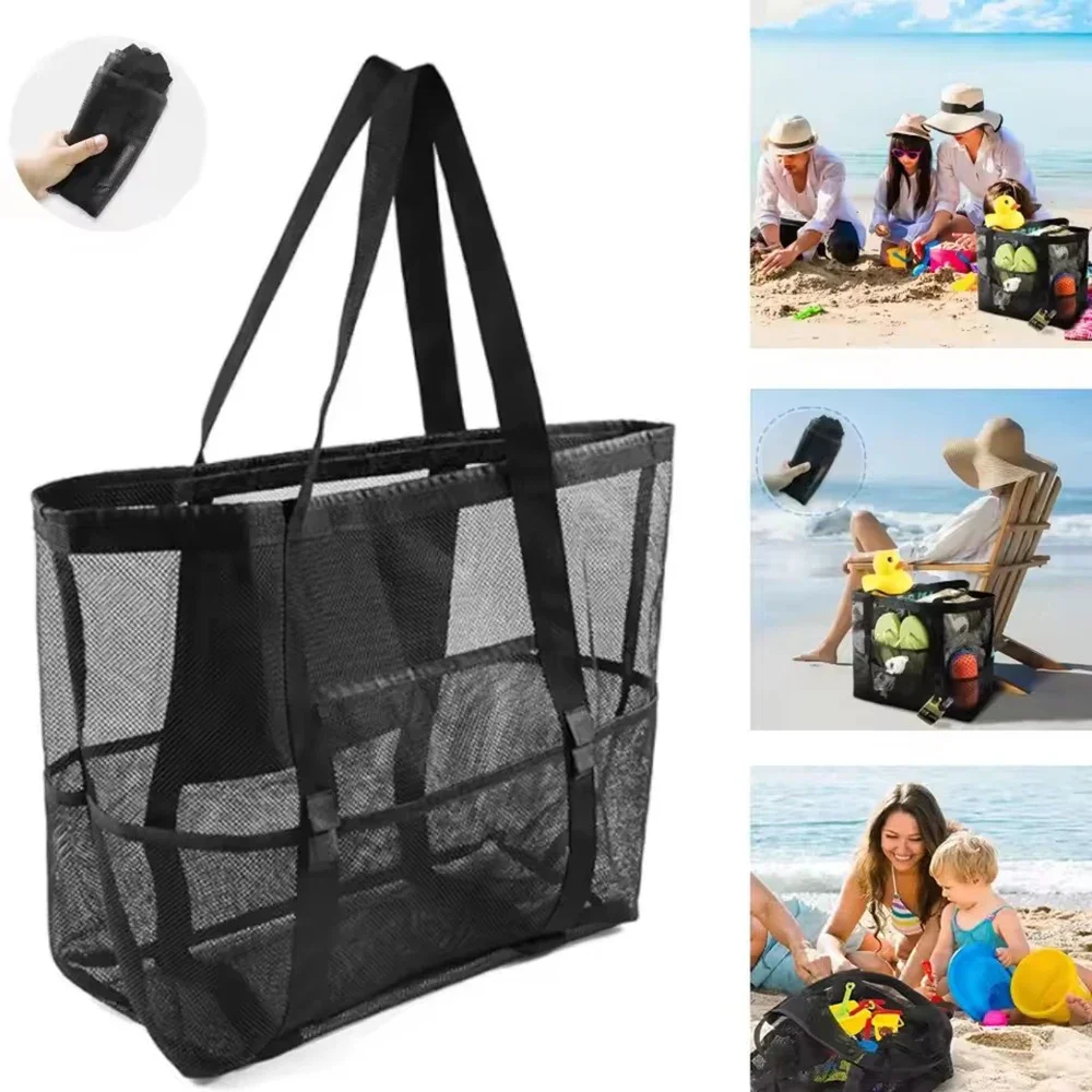 1pc Extra Large Mesh Beach Bag - огляд і ціна Tote Bag Beach